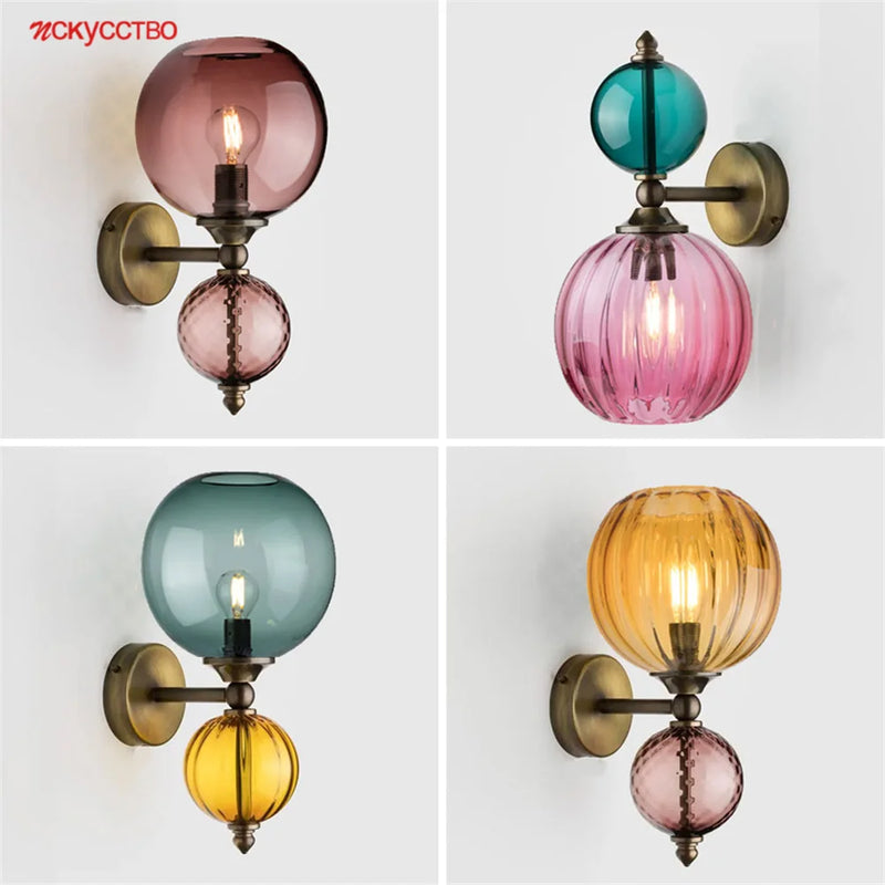 Applique murale LED en forme de bulle de verre