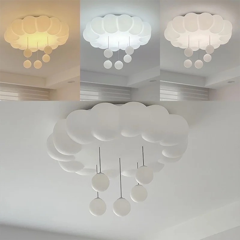 lustre moderne donuts minimaliste avec télécommande gradation