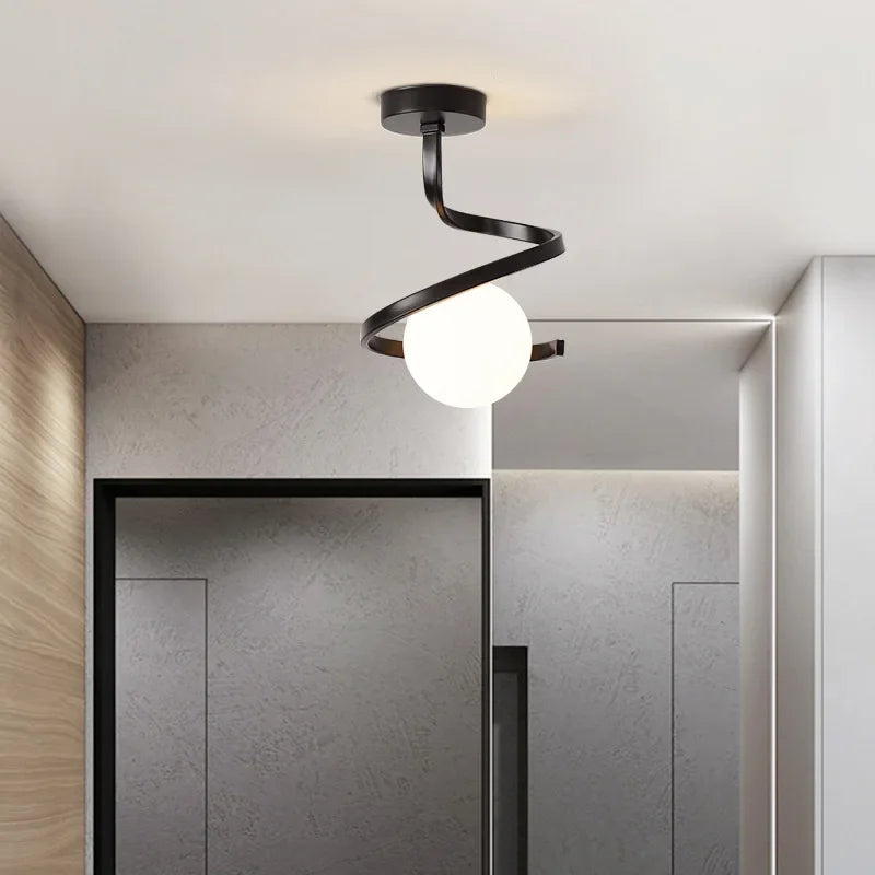 Plafonnier Luminaire Nordique Verre Boule
