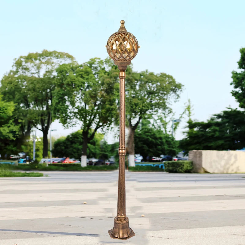 lampadaire de jardin à tête unique en led décoratif