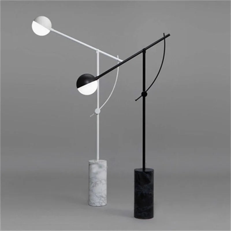 lampadaire nordique vintage moderne simple led marbre