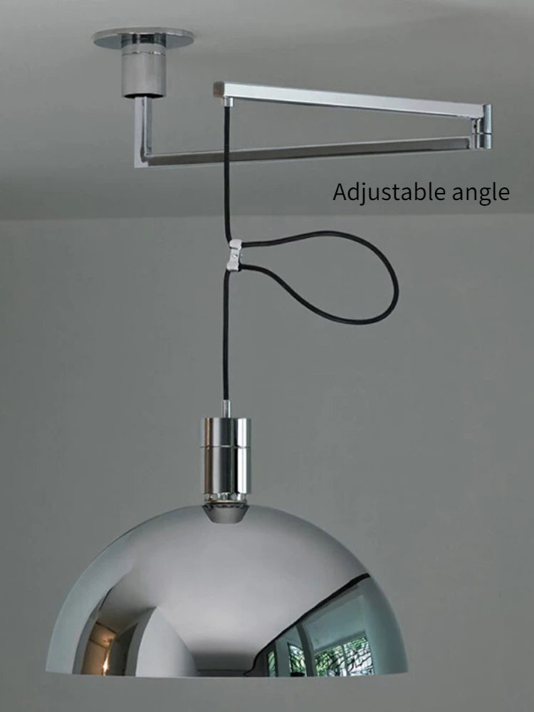 lustre à tête unique angle réglable design minimaliste moderne