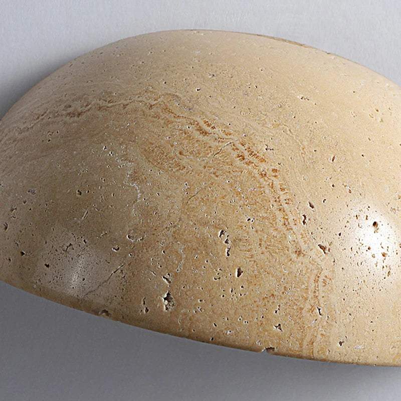 Applique murale moderne en pierre de grotte jaune naturelle Pure