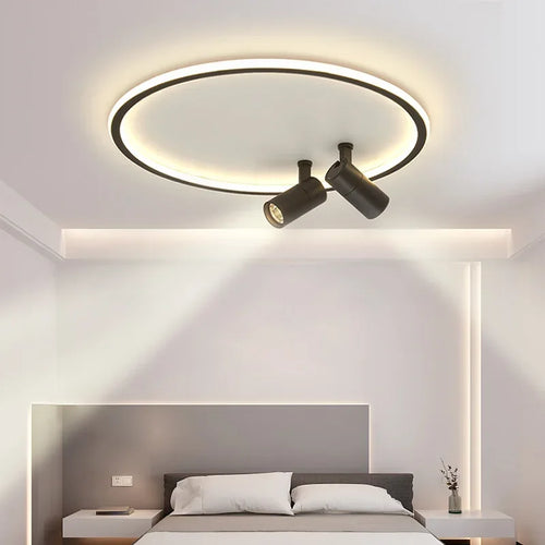 Plafonnier moderne LED avec spots