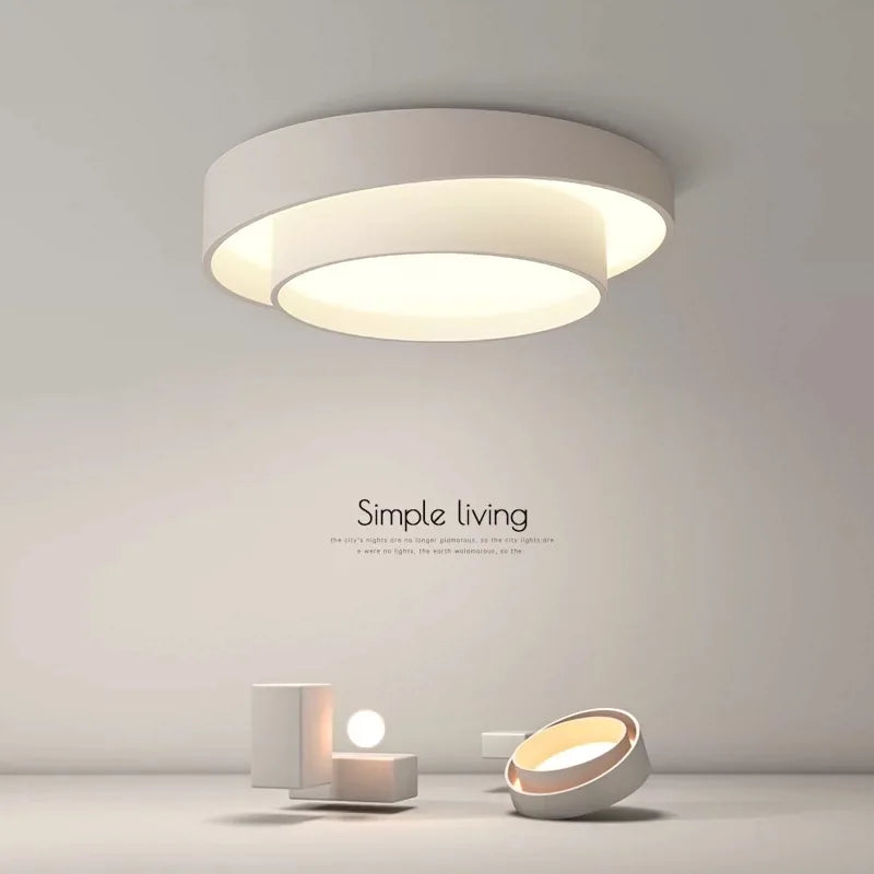 plafonnier moderne rond pour un éclairage créatif et nordique