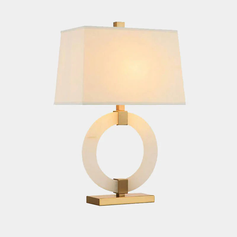 lampe de table rétro en tissu pour décoration intérieure