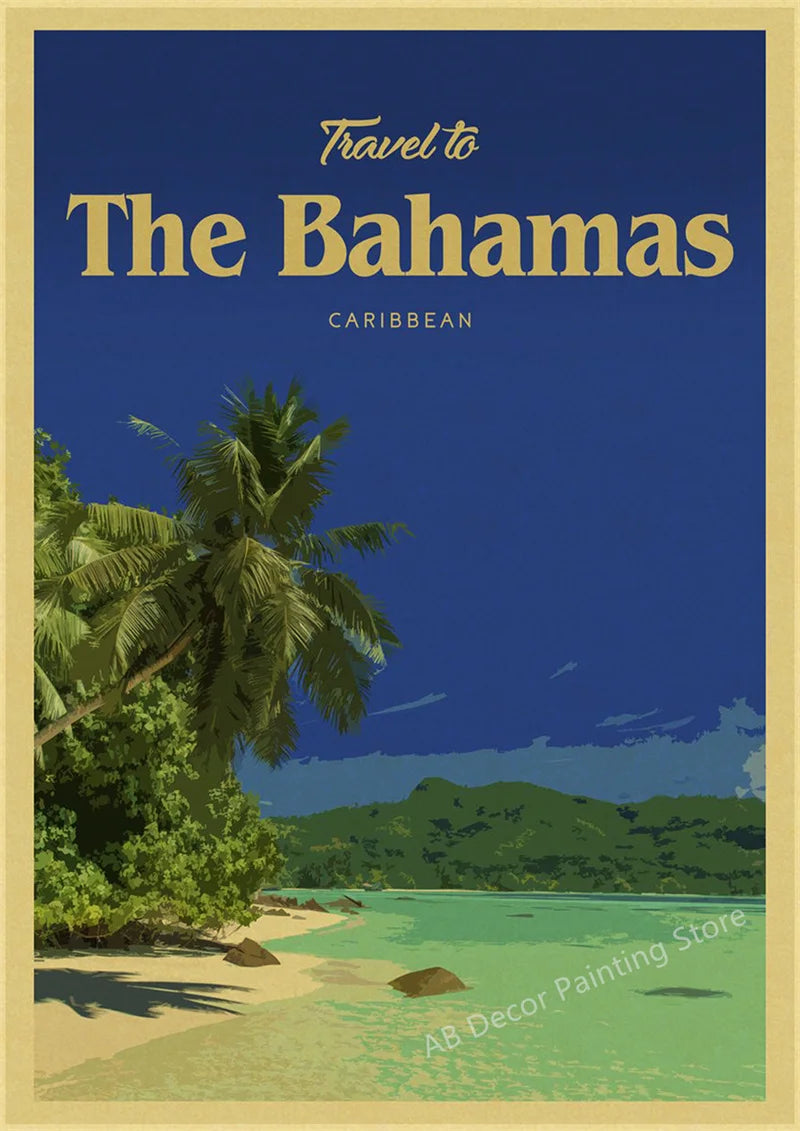 affiche rétro pour passionnés de voyage destinations emblématiques