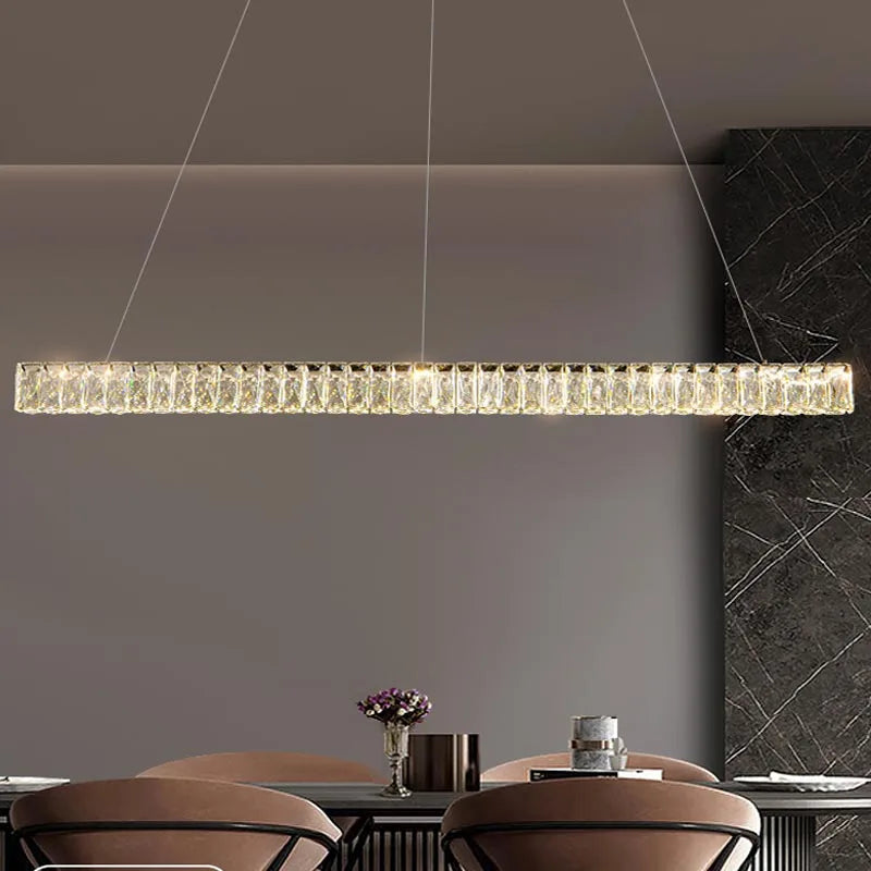 lustre moderne de luxe en cristal pour hôtel et bar