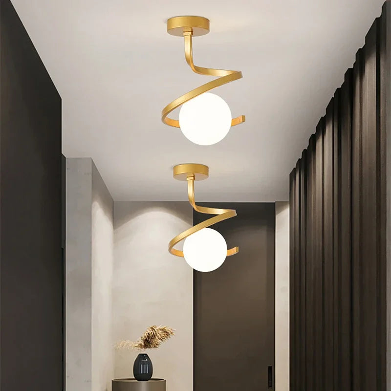 Plafonnier Luminaire Nordique Verre Boule