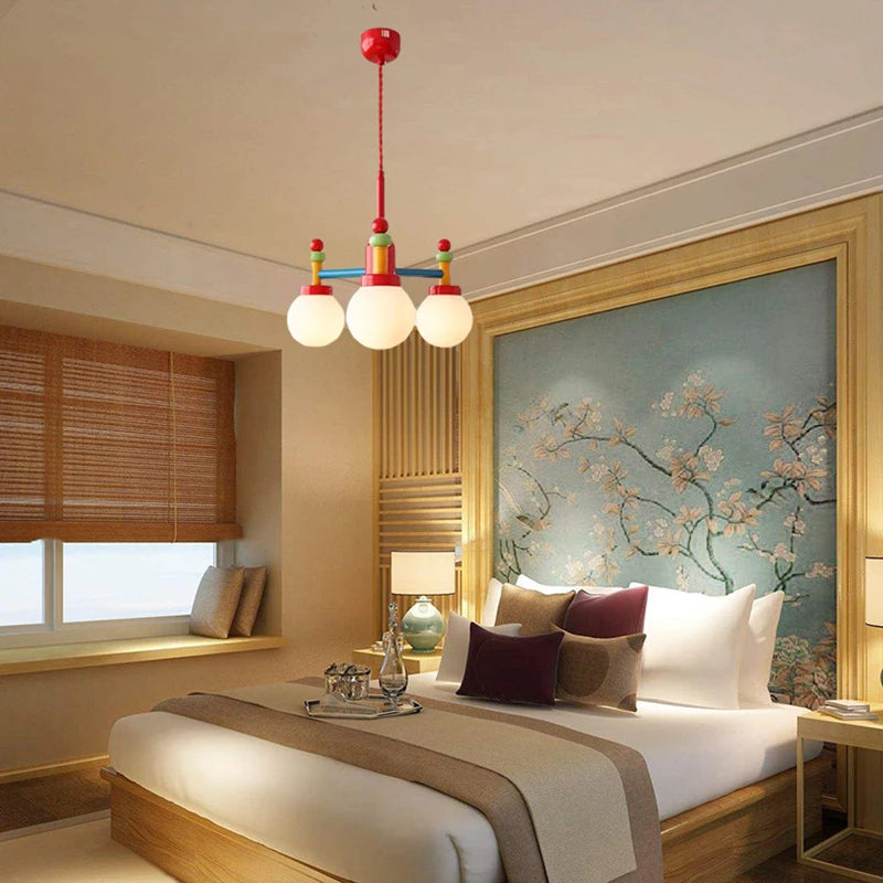 lustre moderne en métal et verre pour foyer restaurant