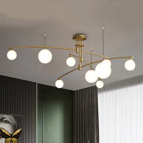 lustres en verre pour barre de suspension cuisine