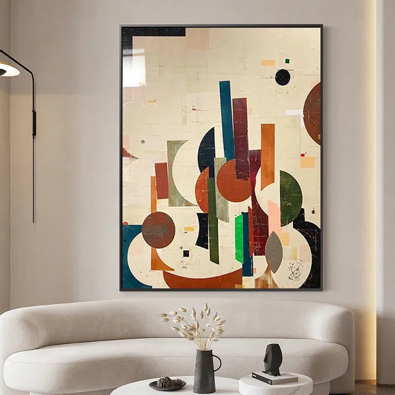 peinture abstraite pour décoration murale moderne et élégante