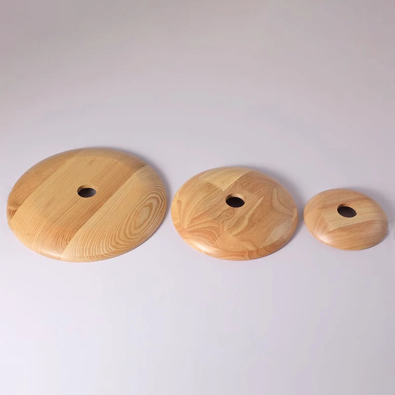 Lampe de style idyllique soucoupe volante bois lampes suspendues E27 Table à manger décor lumière Restaurant chevet salon de thé chapeau lampe suspendue