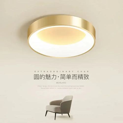 lampes de plafond modernes led pour intérieur simple or