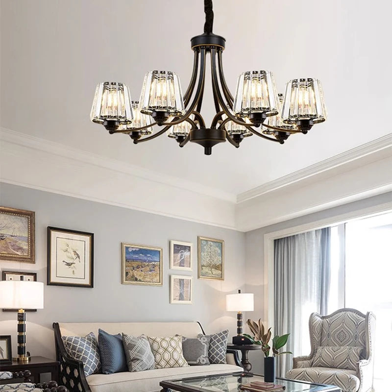 Lustre led design moderne luminaire décoratif d'intérieur