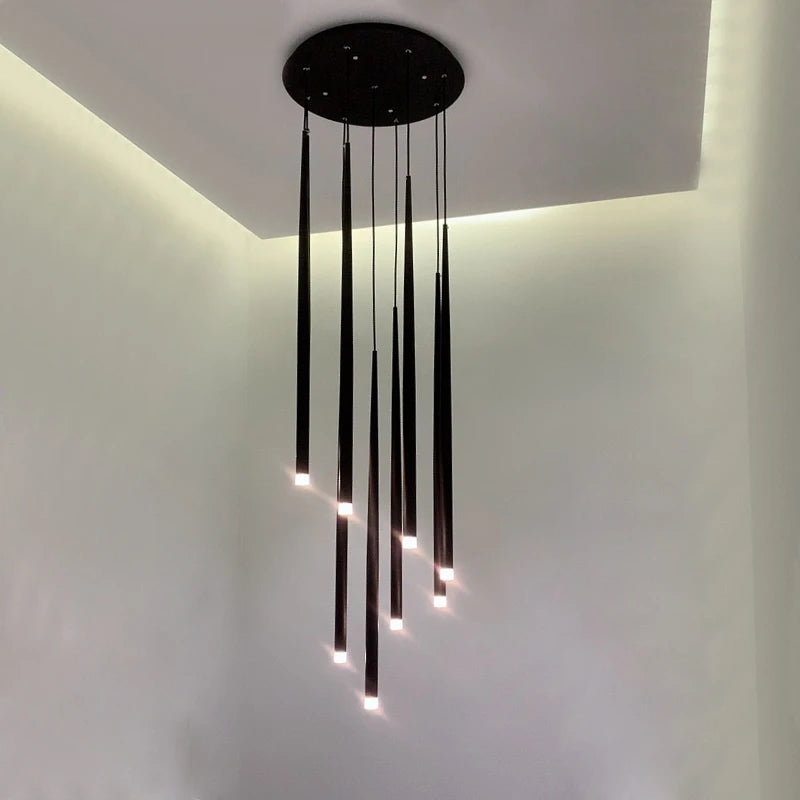 lustre longue ligne luxe pour éclairage intérieur et décoration