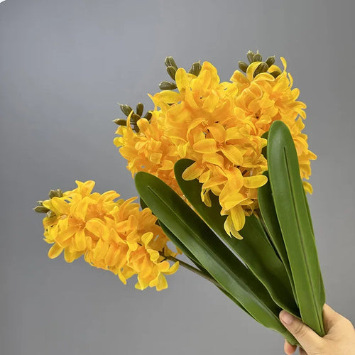 lot de 2 fleurs artificielles en jacinthes réalistes pour décoration intérieure