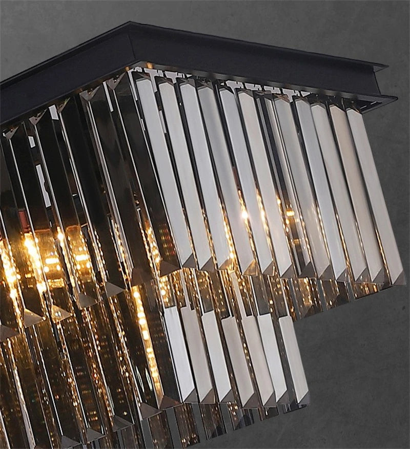 lustre moderne en cristal pour un éclairage élégant intérieur
