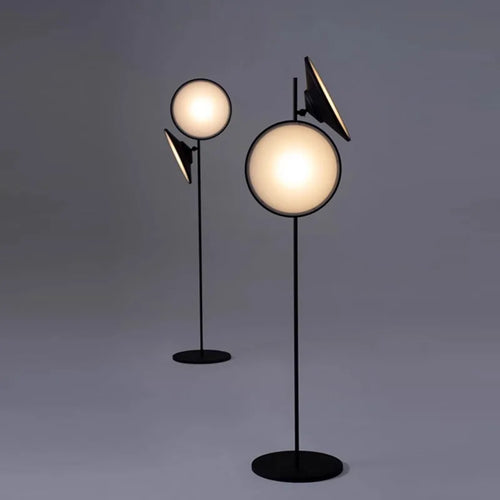 lampadaire led double tête style industriel moderne décoration minimaliste
