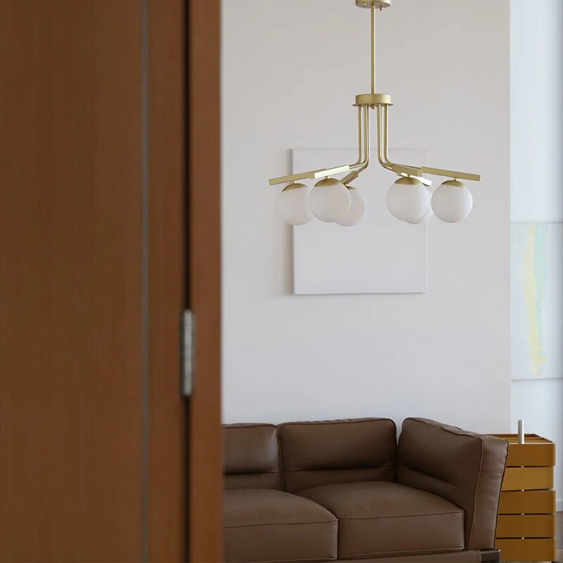 Lustre en verre pour salon