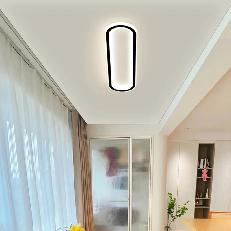 lustre moderne avec bande led robuste pour éclairage intérieur