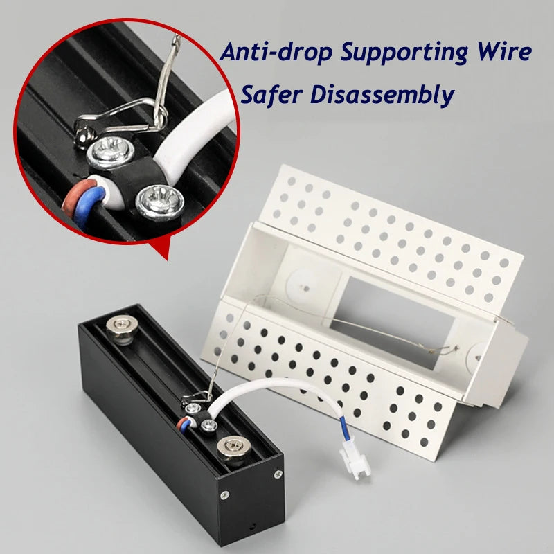 spot led encastrable magnétique moderne éclairage linéaire intérieur