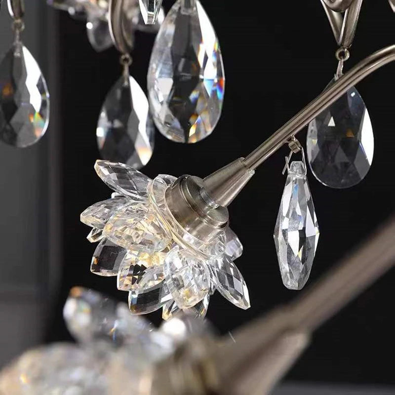 lustre led postmoderne en cristal nordique luxe g4 intérieur