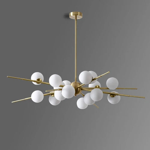 lustre moderne en verre pour éclairage intérieur design
