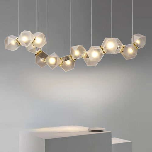 2024 Modern LED Chandelier Nordic Home Decoration  Club Front Desk Hanging Light Office Restaurant Ceiling Chandelier