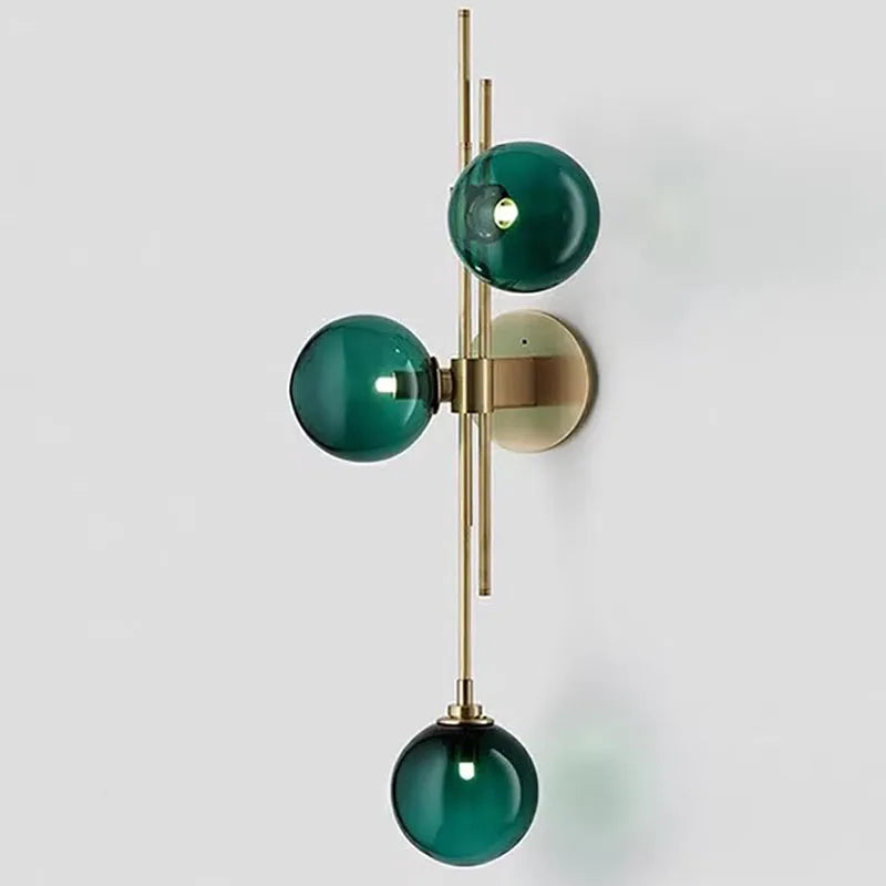 Applique murale moderne verre g9 abat-jour chambre lecture décoration hôtel suspension simple