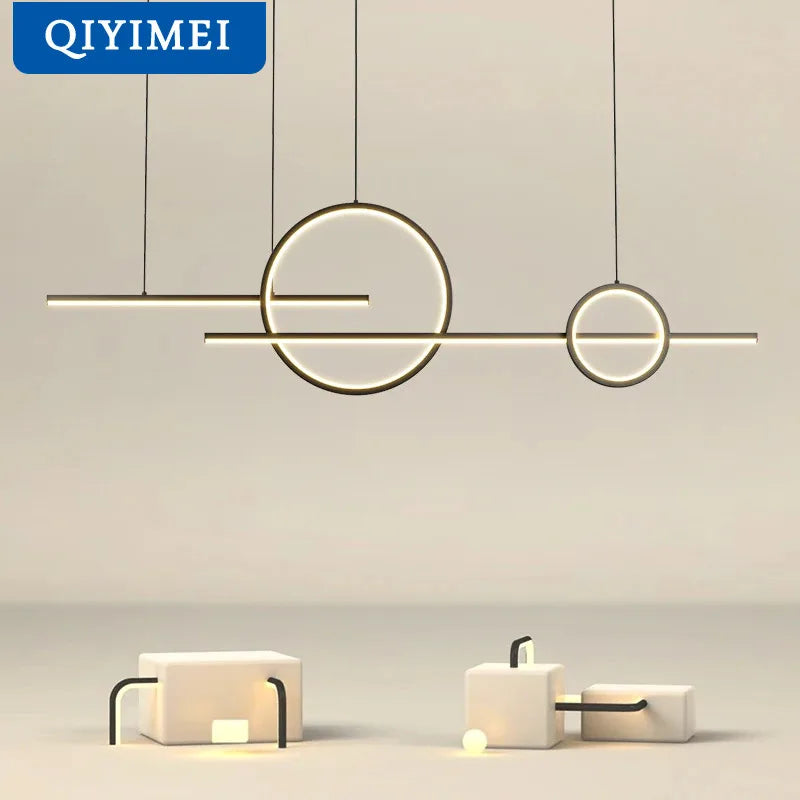 "qiyimei lampe suspension led pour bar et décoration intérieure"