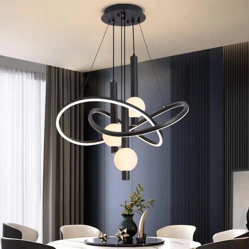 lustre nordique lampes suspendues pour éclairage intérieur