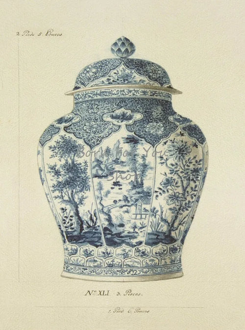 pot en porcelaine vintage art mural décoration cadeaux maison