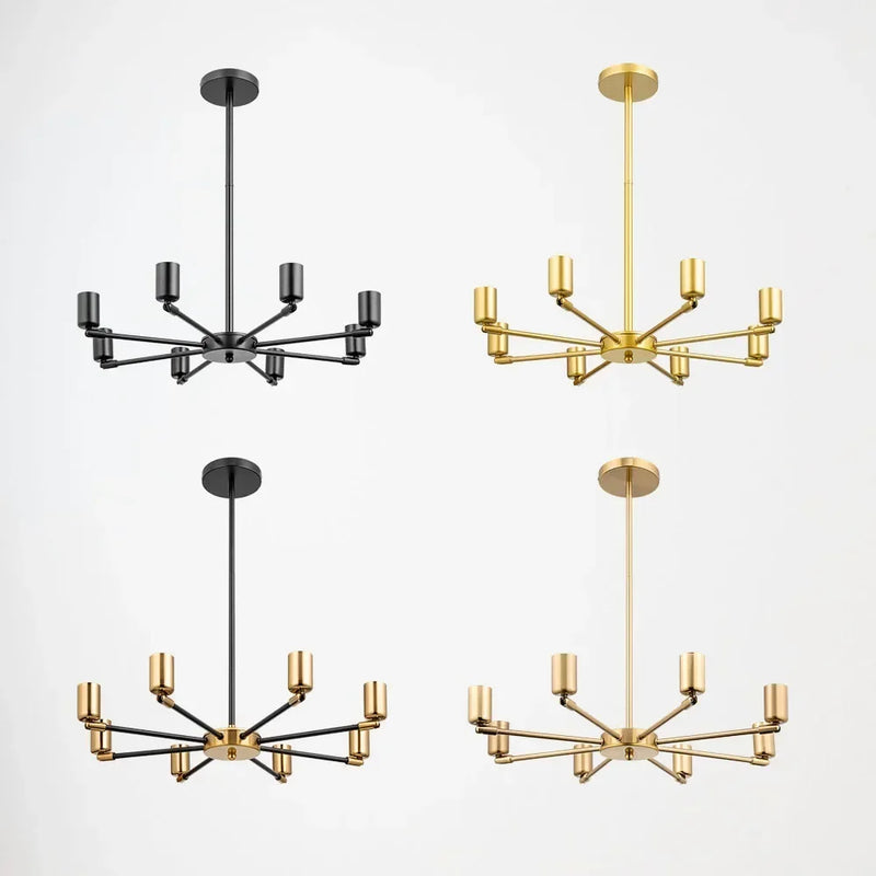 lustre moderne réglable en fer style satellite pour décoration