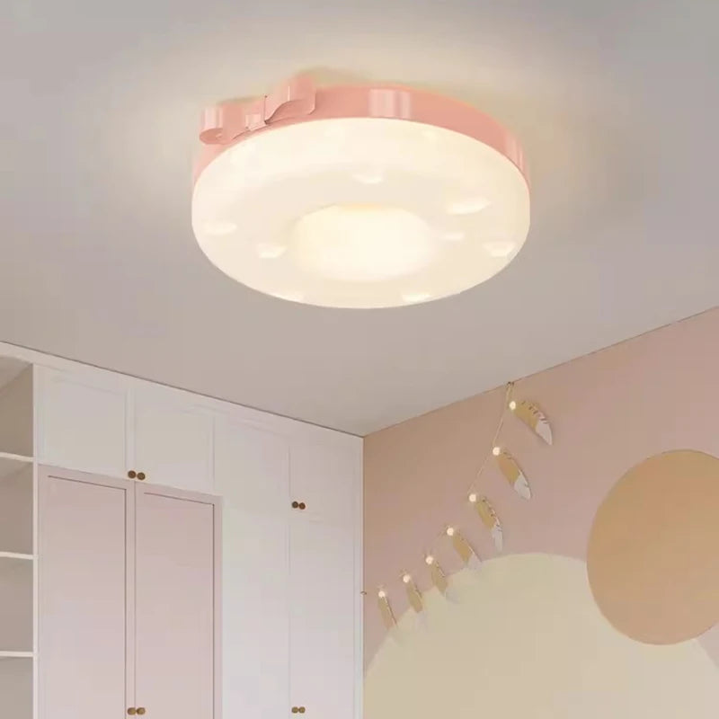 plafonnier forme de fromage pour pépinière de bébé fille