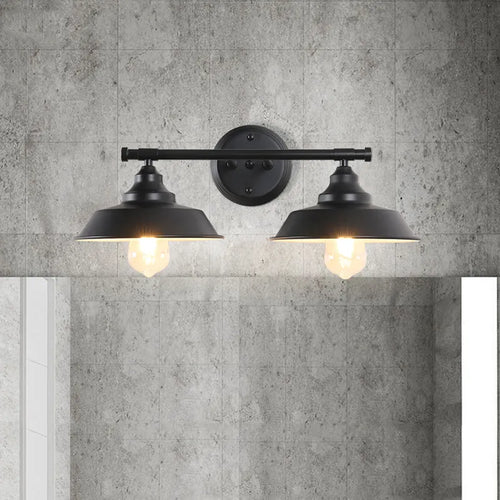applique murale Loft industriel Vintage Double tête fer