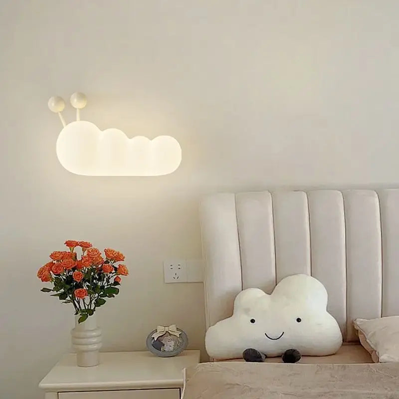 applique murale nordique led pour enfants motifs animaux lune soleil