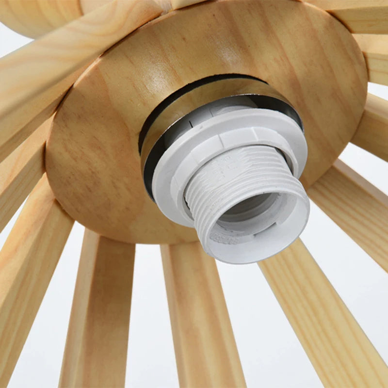 suspension nordique à led en bois pour décoration intérieur 2024