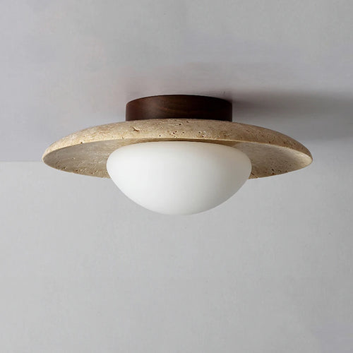 plafonnier wabi sabi crème pierre forme maison déco