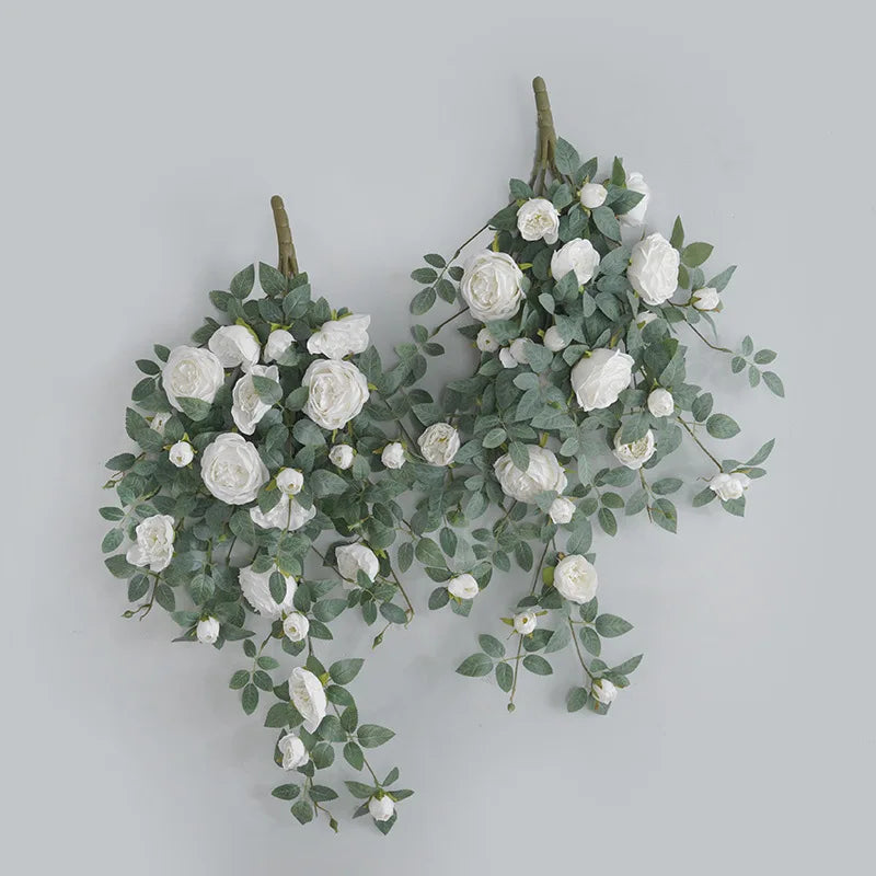 vigne de pivoine en soie artificielle pour décoration élégante