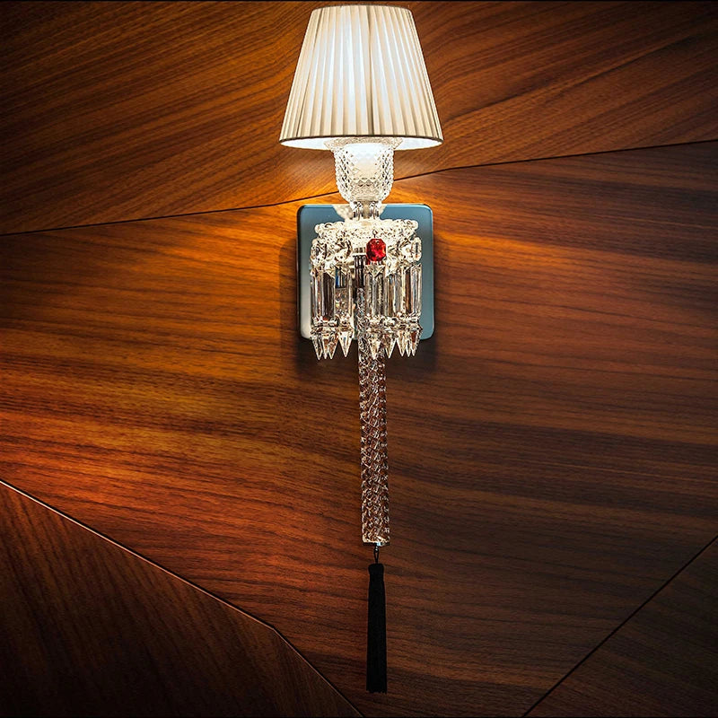 applique murale moderne à led en cristal pour intérieur design