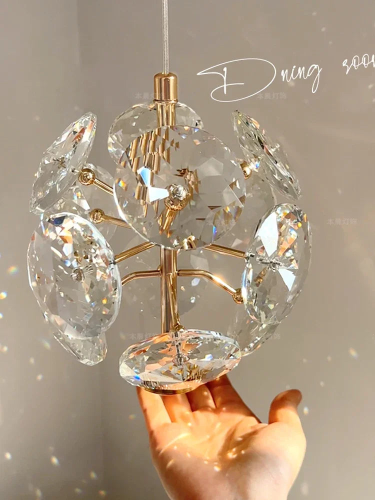 lustre de chevet en cristal k9 moderne et luxueux