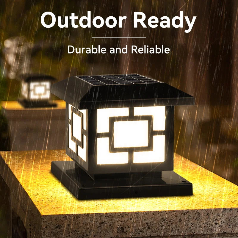 lampes solaires led étanches avec télécommande pour jardin