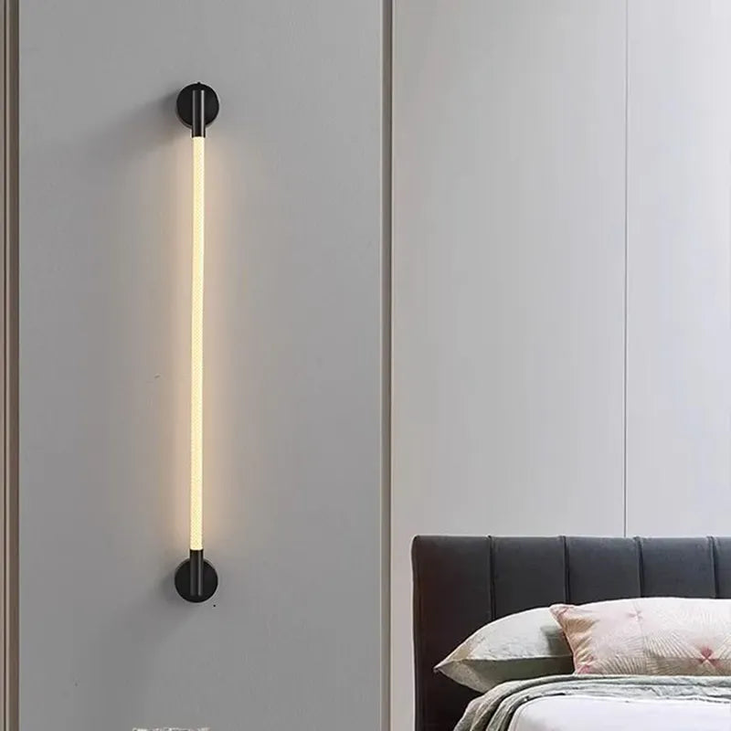Applique murale moderne en Tube de néon LED tissé en Silicone