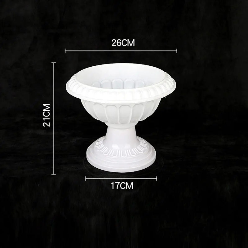 pot de fleurs romain en plastique style rétro romantique pour événements