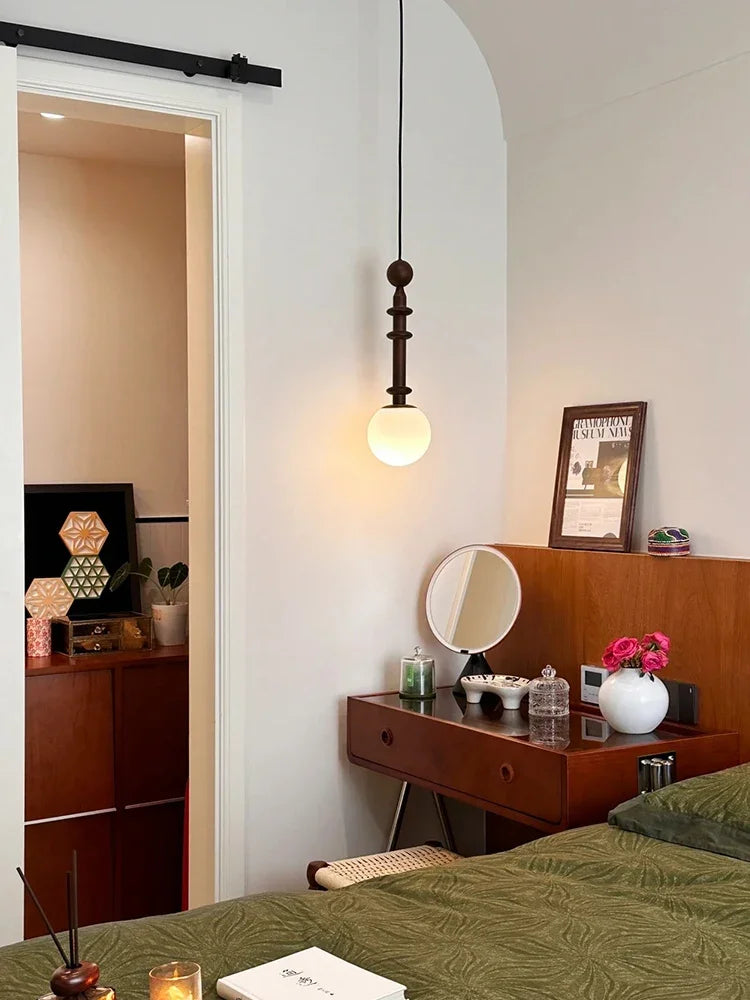 suspension à led vintage médiéval design rétro unique