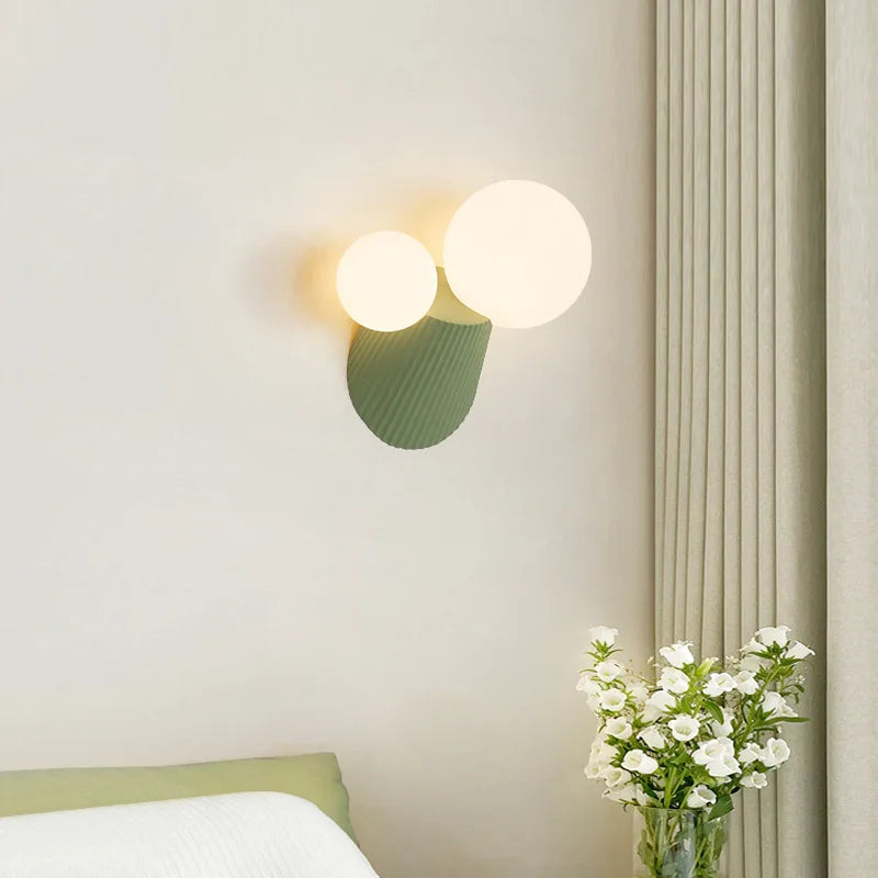 applique murale led cactus en résine verre pour étude