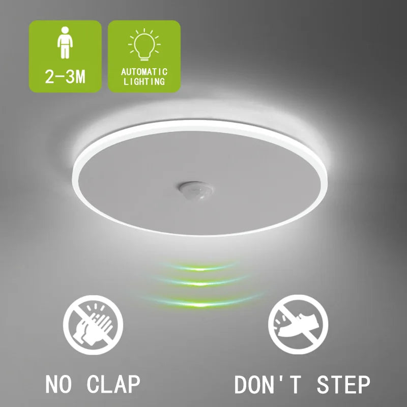plafonnier led à induction avec capteur de mouvement humain