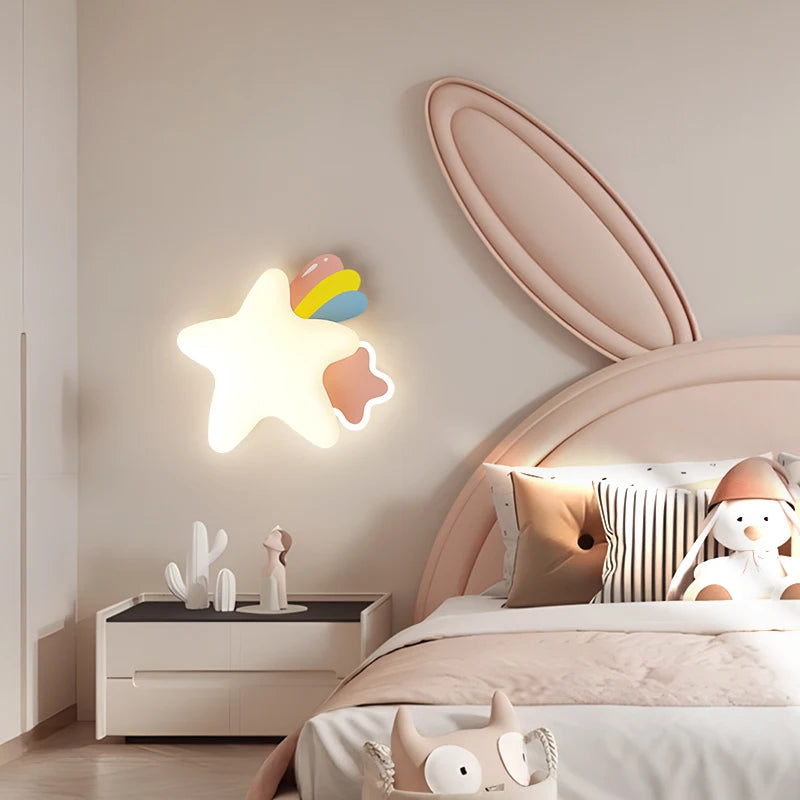 applique murale enfant design étoile princesse pour chambre à coucher