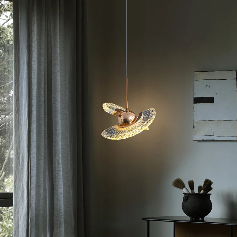 lustre moderne simple de luxe à tête unique